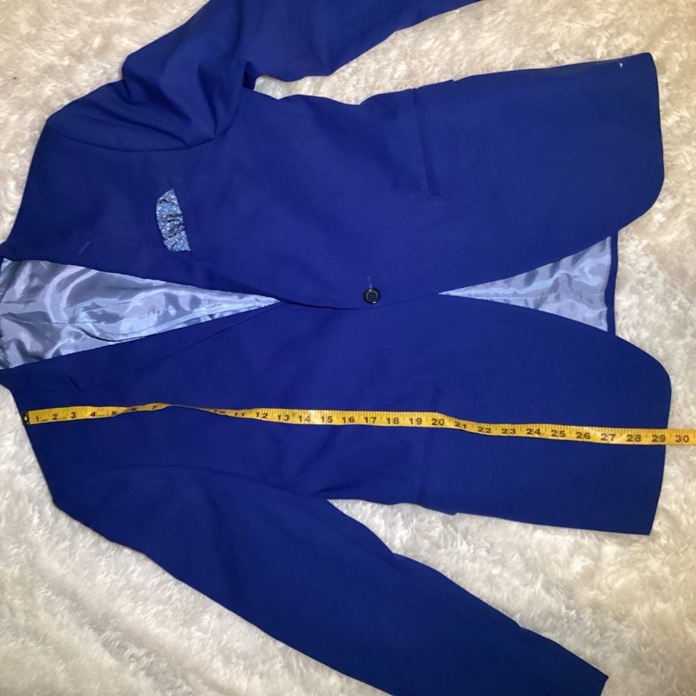 Zara Man royal blue blazer jacket size 42 - Picture 6 of 9